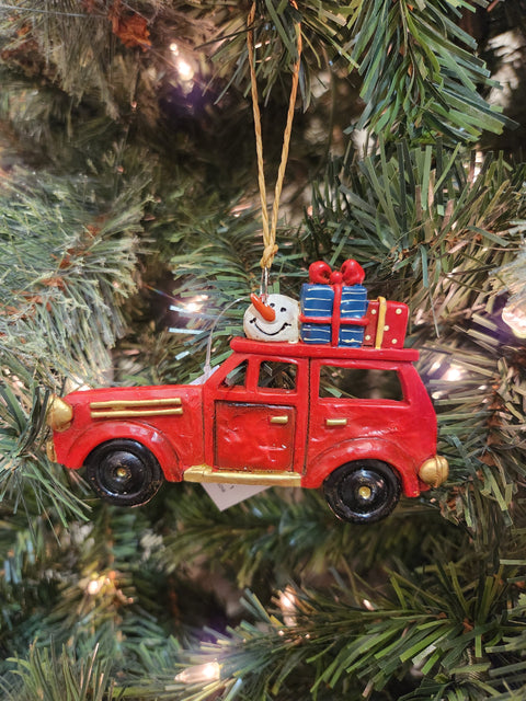 Red Truck Ornament (4.5in)