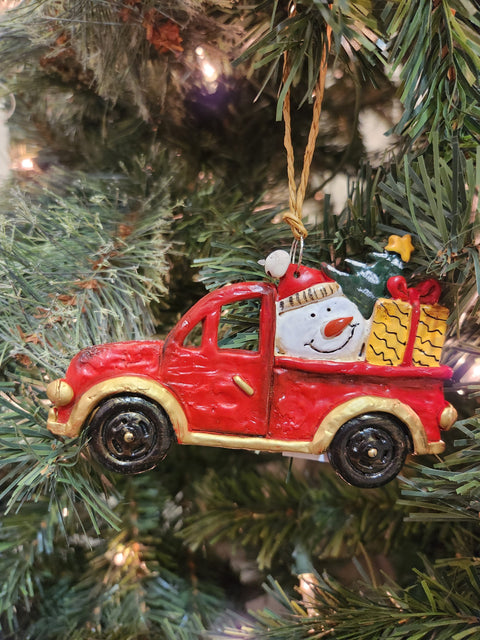 Red Truck Ornament (4.5in)