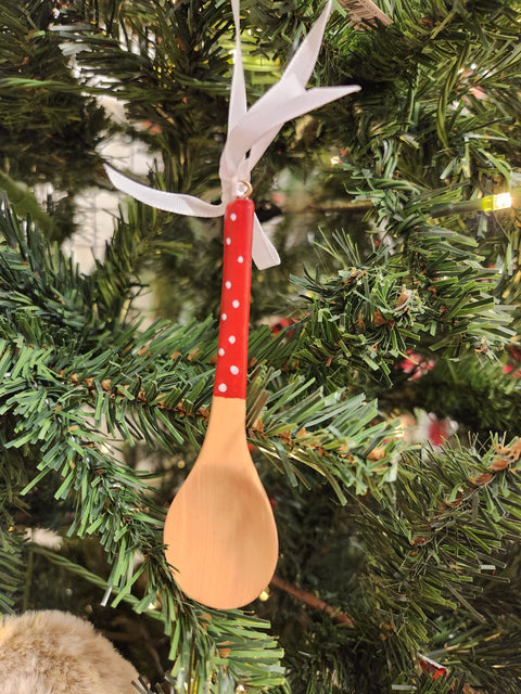 Red Kitchen Utensil Ornament (4.5in)