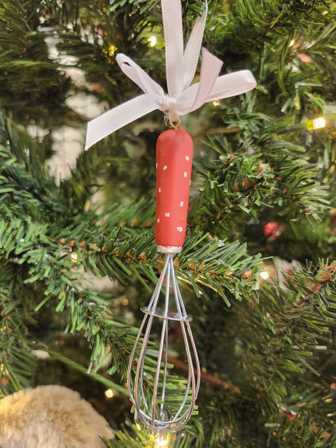 Red Kitchen Utensil Ornament (4.5in)