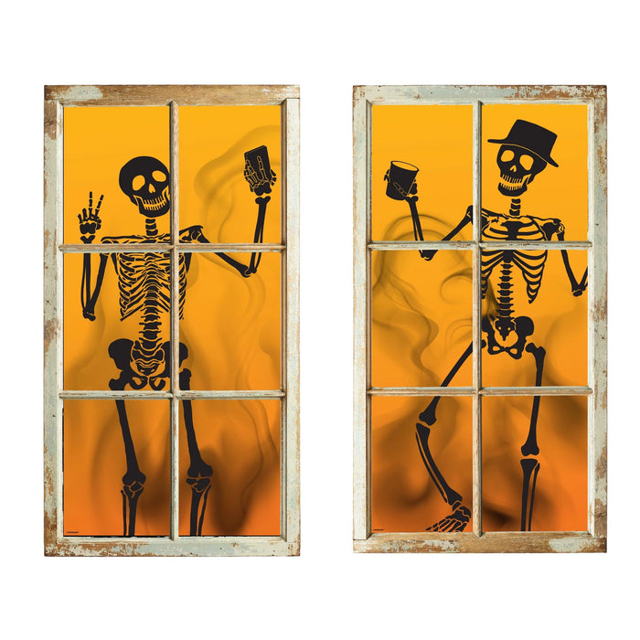 Décoration pour fenêtre - Party de squelettes