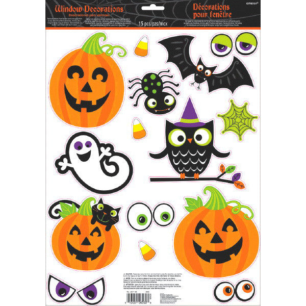 Window decorations - Halloween (15/pkg.)