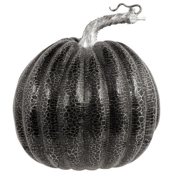 Citrouille noire brillant -  - Boo'tik d'Halloween