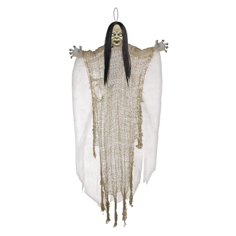 Décoration fille effrayante suspendue (24")