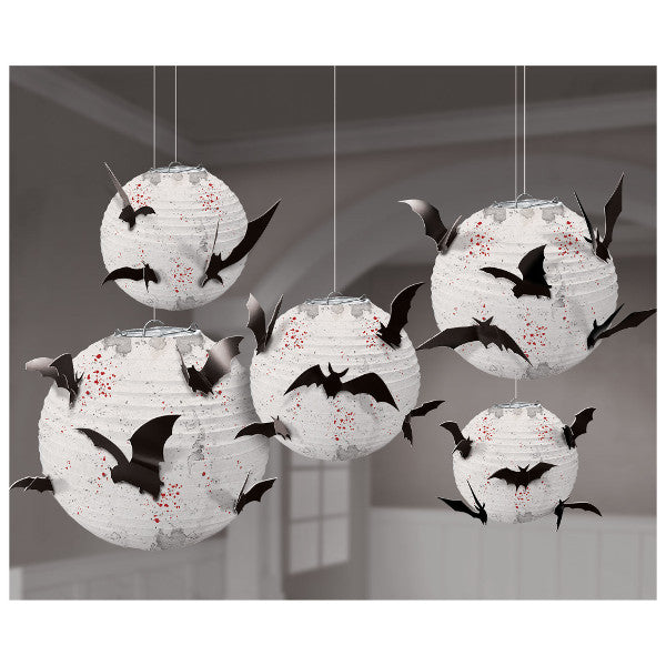 Paper Lanterns - Bloodstains and Bats (5/pkg)