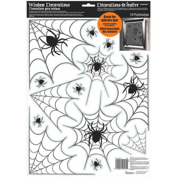 Window decorations - Cobwebs