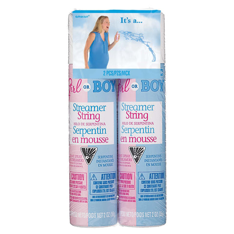 Foam coil - Gender reveal - Boy (2/pkg)