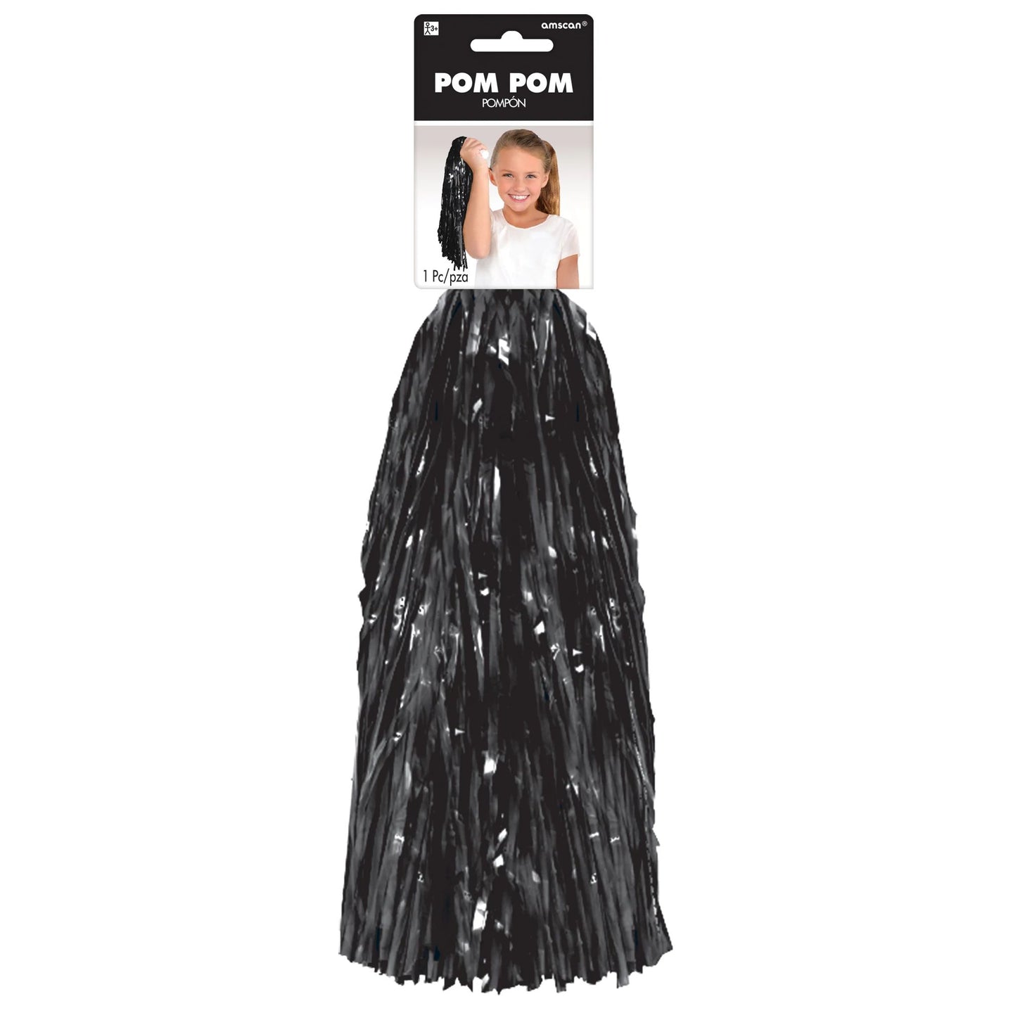 Pompon noir (15")