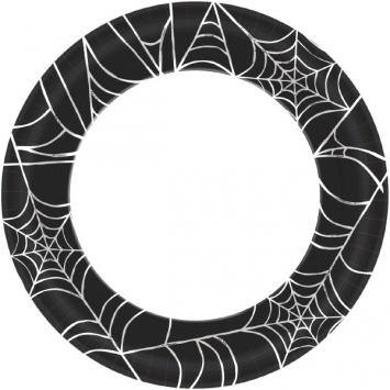 Assiettes à dîner - Toile d’araignée (40/pqt - 10") -  - Boo'tik d'Halloween