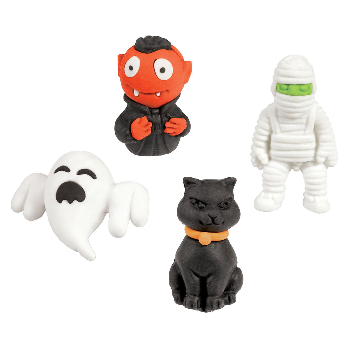 Gommes à effacer 3D Halloween (12/pqt)