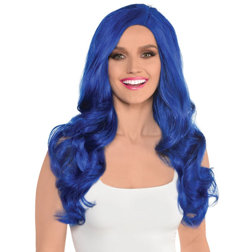 Perruque Glamour - Bleu
