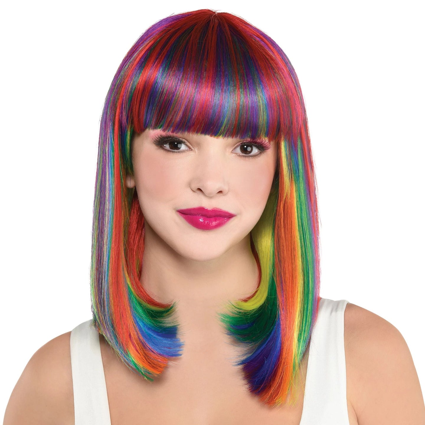 Long Bob Wig - Rainbow