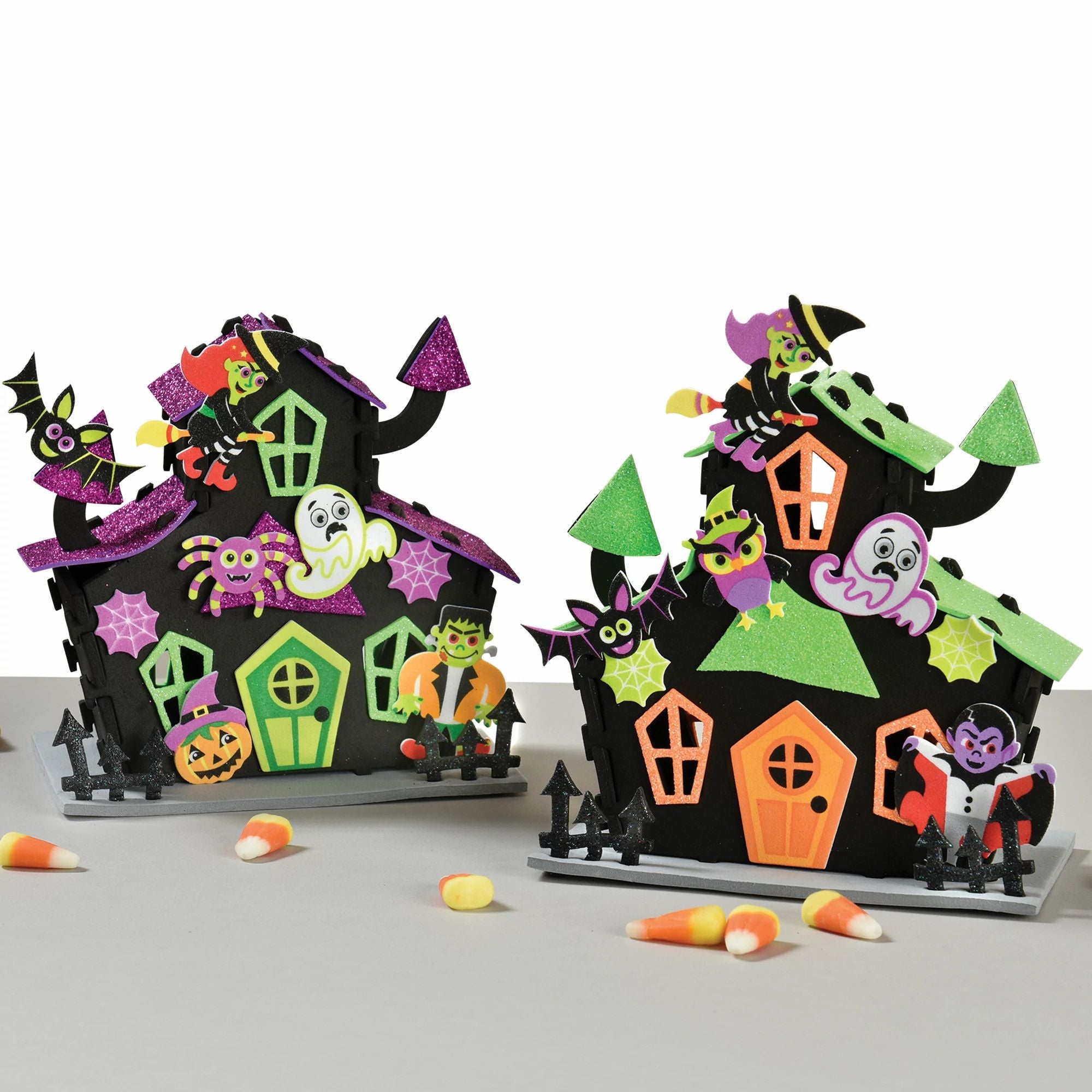 Ensemble d'artisanat de maison hantée d'Halloween