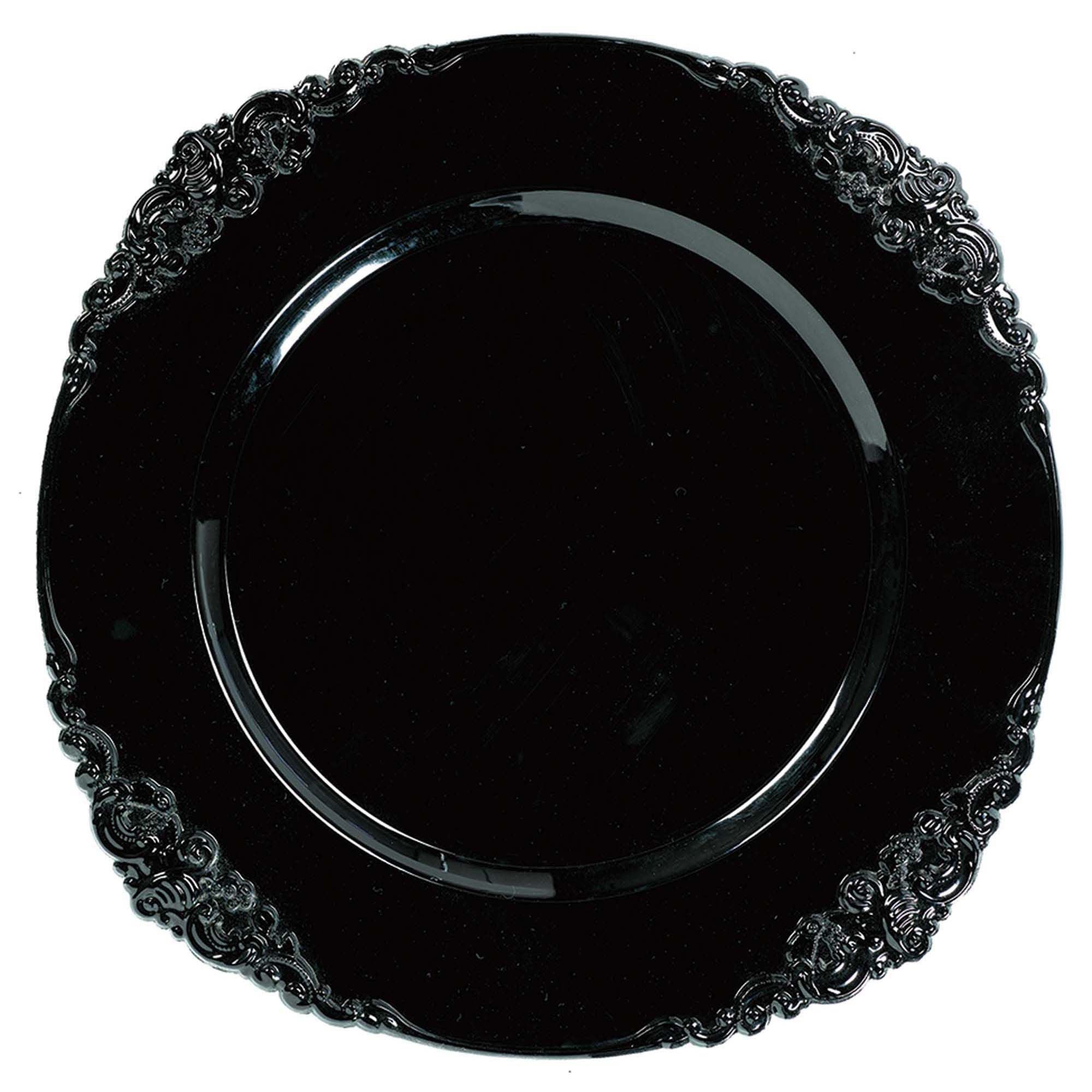 Grande assiette noire