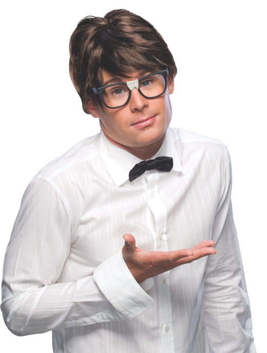 Perruque de nerd - Brun