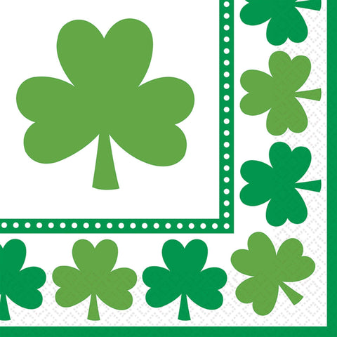 Lucky Shamrocks Luncheon Napkins