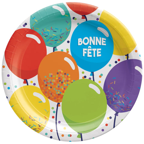 Bonne Fete 7" Round Plates