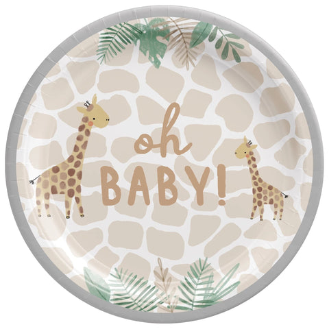 Assiettes de 7" - Collection Jungle Baby