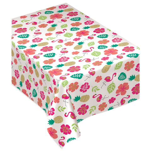 Aloha Fannel-Backed Vinyl Table Cover