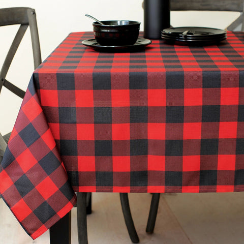 Nappe de table en tissu à carreaux