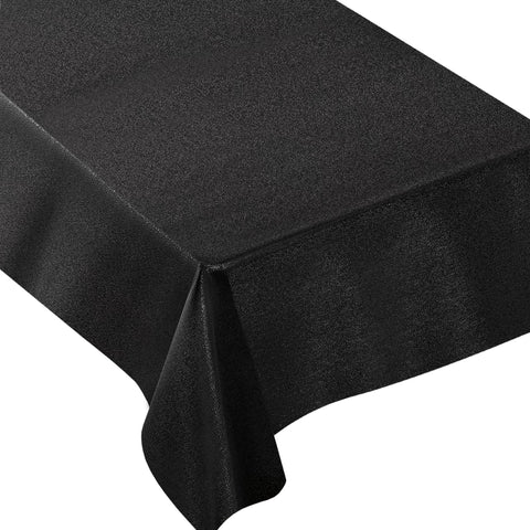 Metallic Tablecloth, 60" x 84" - Black