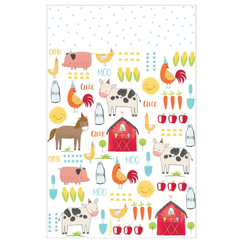 Barnyard Birthday Plastic Table Cover