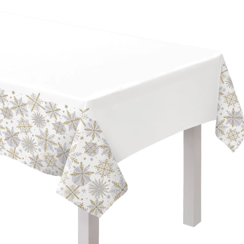 Nappe de table en papier - Neige brillante