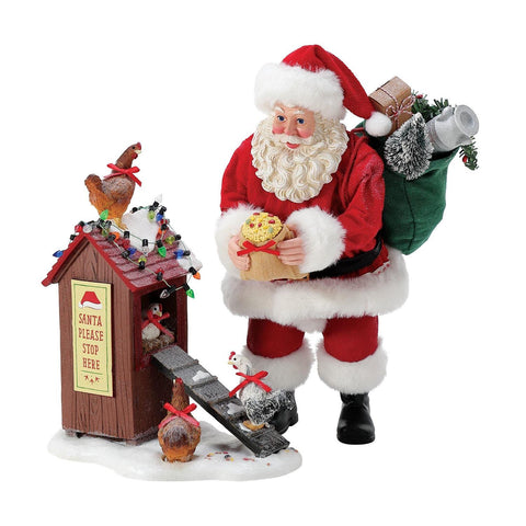 Collectible figurine - Santa Claus in the henhouse