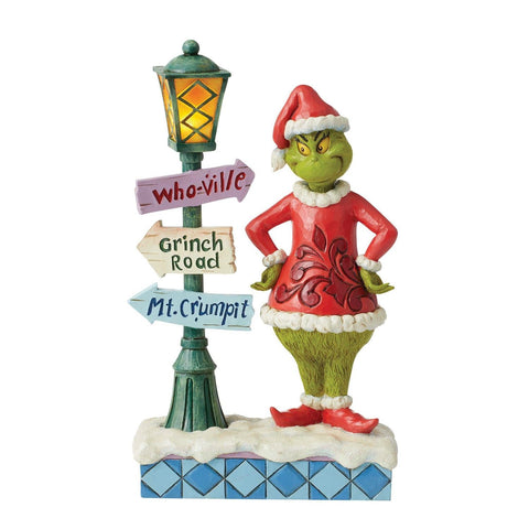 Collectible figurine - Grinch with lamppost