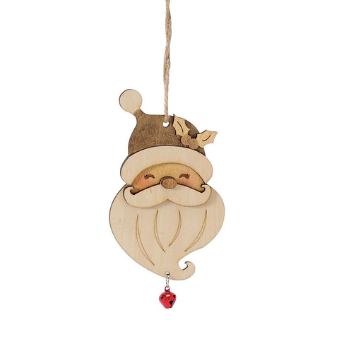 Wooden Ornament - Santa Claus