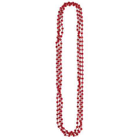 Pearl Necklaces - Red (3/pkg)