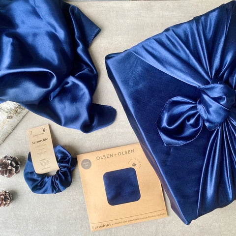 Sapphire satin furoshiki