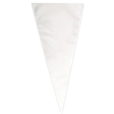 Clear Large Cone Cellophane Bags 25ct