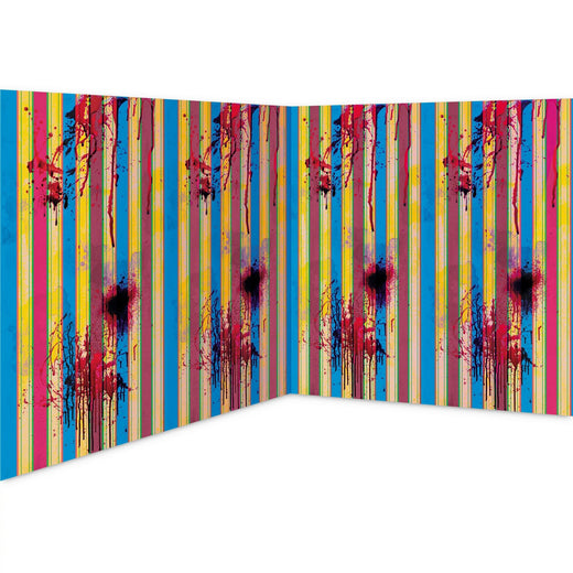 Rouleau de chambre à rayures Creepy Carnival Blacklight