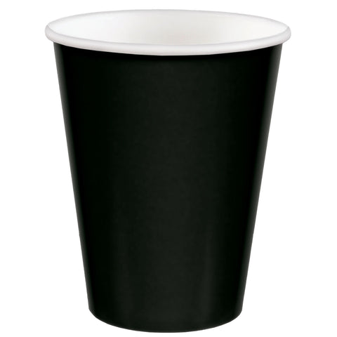 Verres en carton 9oz (20/pqt) - Jet Black