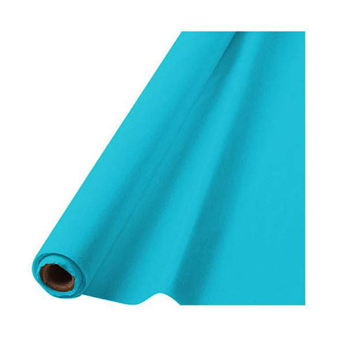 40" x 100' Plastic Table Roll - Caribbean