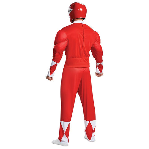 Power Ranger Costume - Red - Adult