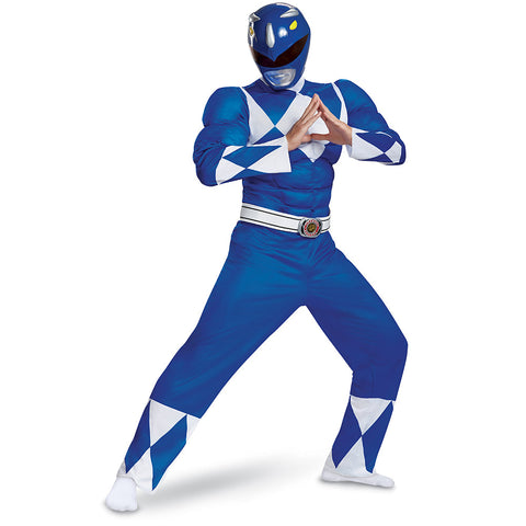 Costume Ranger Bleu - Power Rangers - Mighty Morphin - Adulte