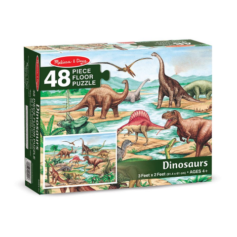 PUZZLE - FLOOR - 48pc DINOSAURS (6L)