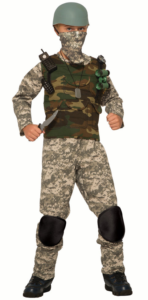 Camo Soldier Costume - Boy