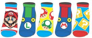 5 pairs of socks - Marios bros