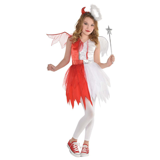 Costume moitié ange, moitié diable - Fille
