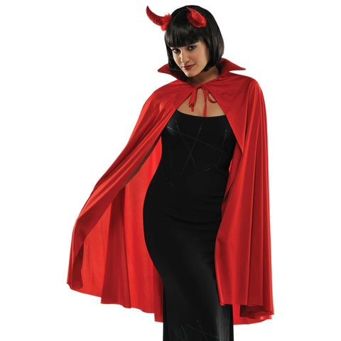 Mid-length red cape