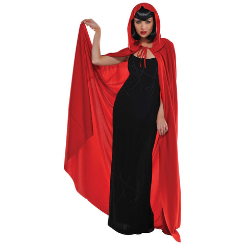 Red hooded cape