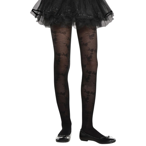 Black lace tights - Child