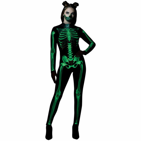 Costume squelette Glow - Femme