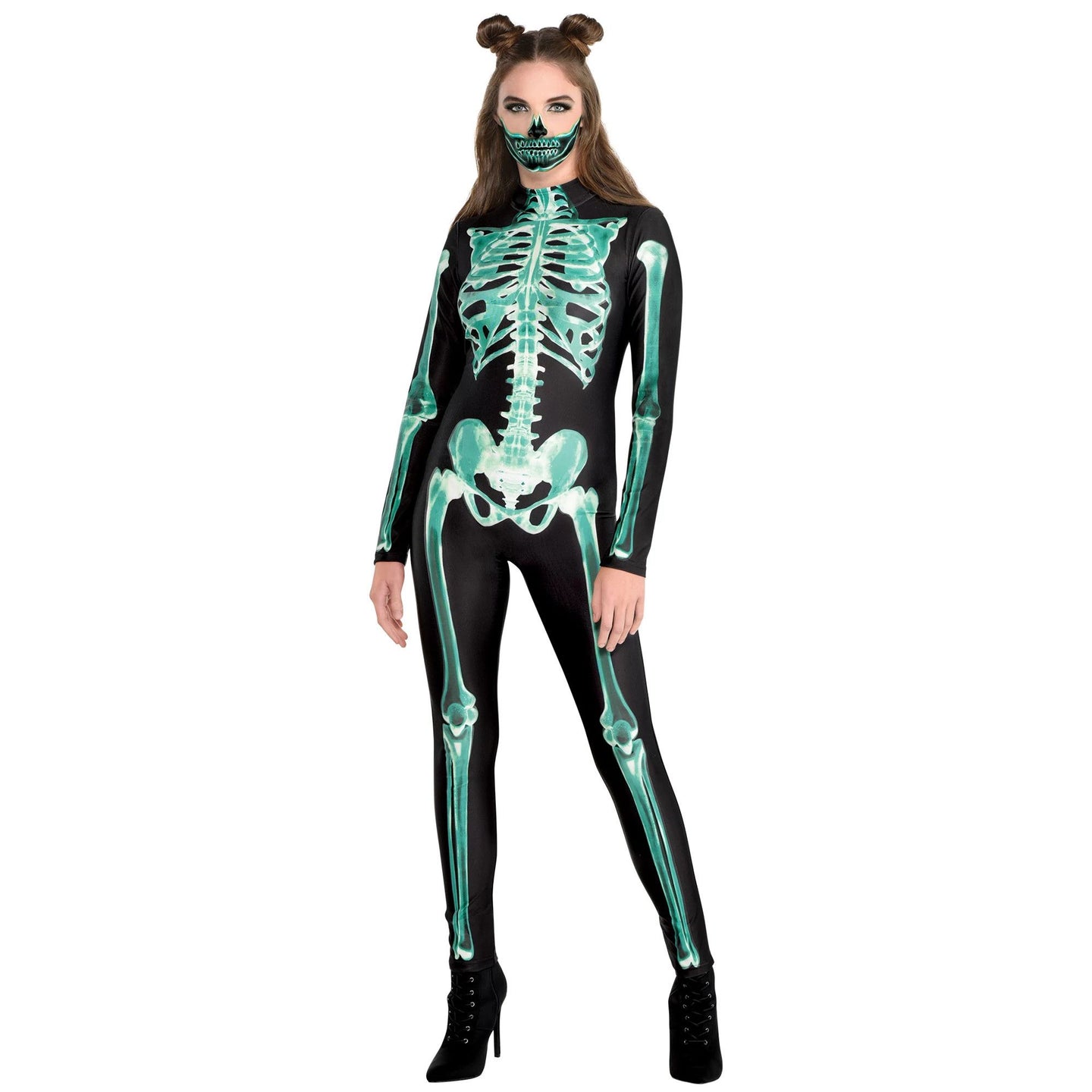 Costume squelette Glow - Femme