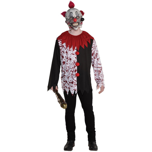 Masque en latex à 3 têtes de clown