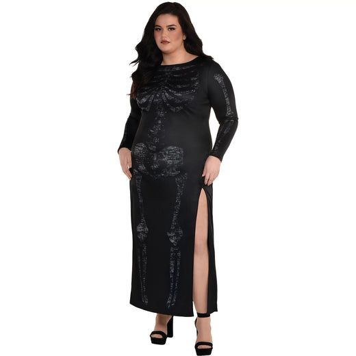Robe squelettique - Femme (taille plus)
