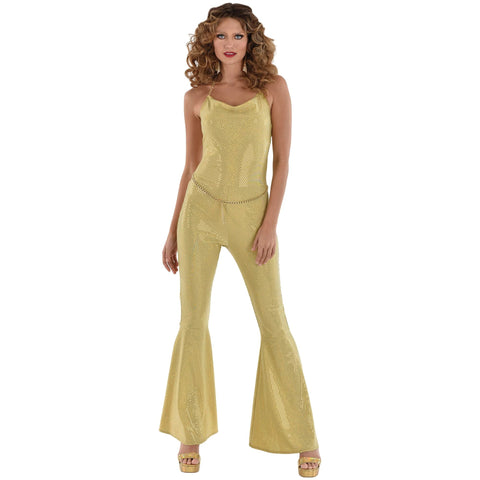 Metallic Gold Disco Costume - Adult